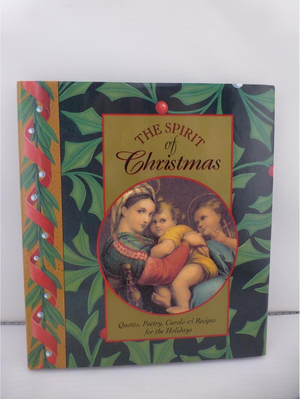 The Spirit of Christmas Peter Pauper Press 1993 Quotes Poetry Carols Recipes BK2
